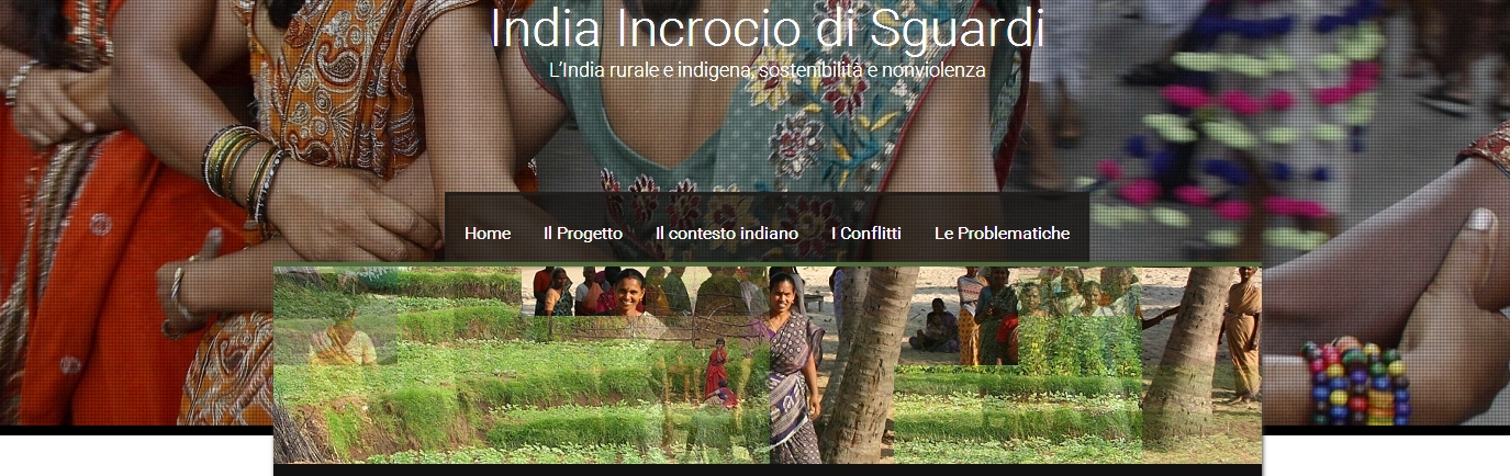 La homepage del sito India Incrocio di Sguardi
