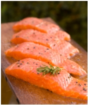 Salmone nel piatto