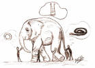 I servi ciechi toccano l'elefante e ne ricavano impressioni diverse...